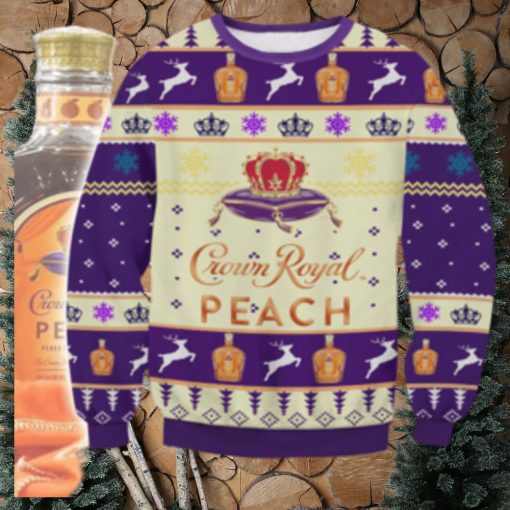 Crown Royal Peach Ugly Sweater