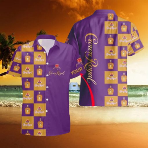 Crown Royal Personalized Name Hawaiian Shirt And Short For Men And Women Summer Holiday Gift