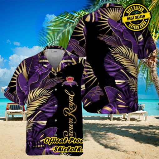 Crown Royal Tropical Palm Hawaiian Shirts