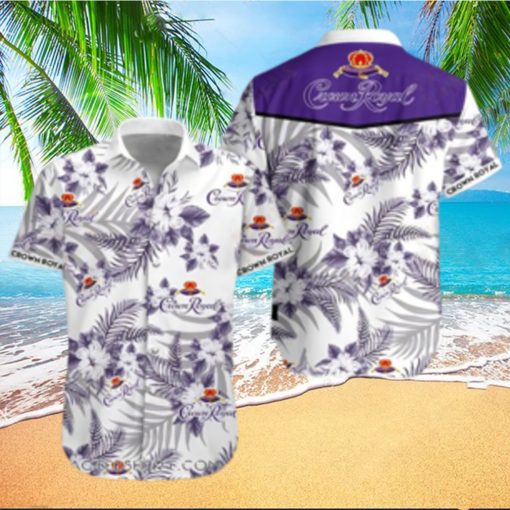 Crown royal canadian whisky hawaiian shirt