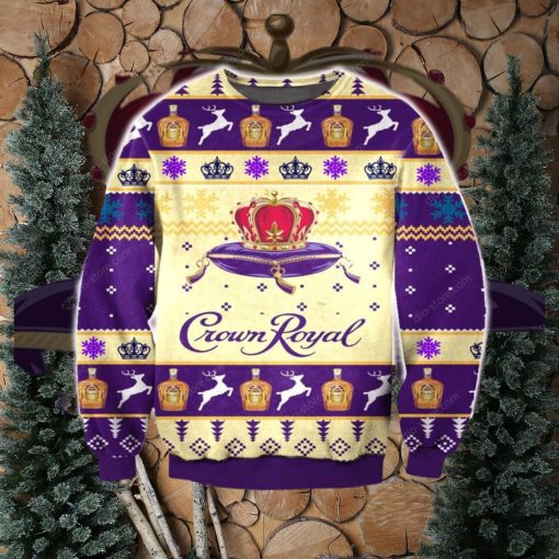 Crown royal whiskey Wool Holiday Sweater