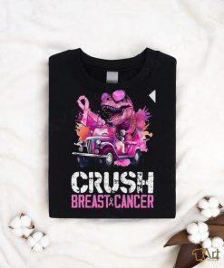 Crush Breast Cancer TRex Dinosaur T Shirt