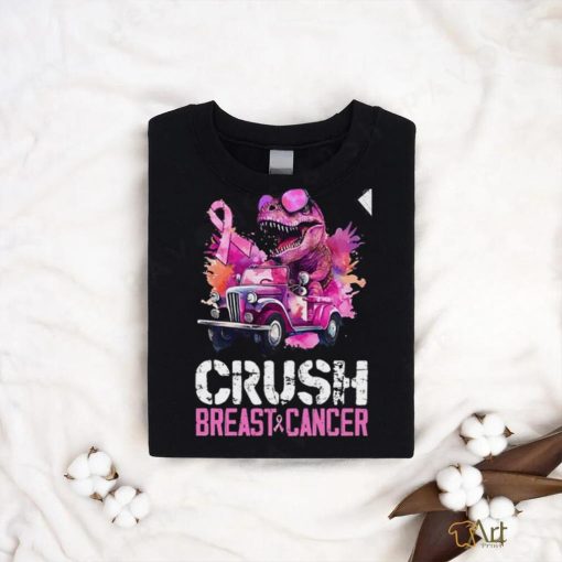 Crush Breast Cancer TRex Dinosaur T Shirt