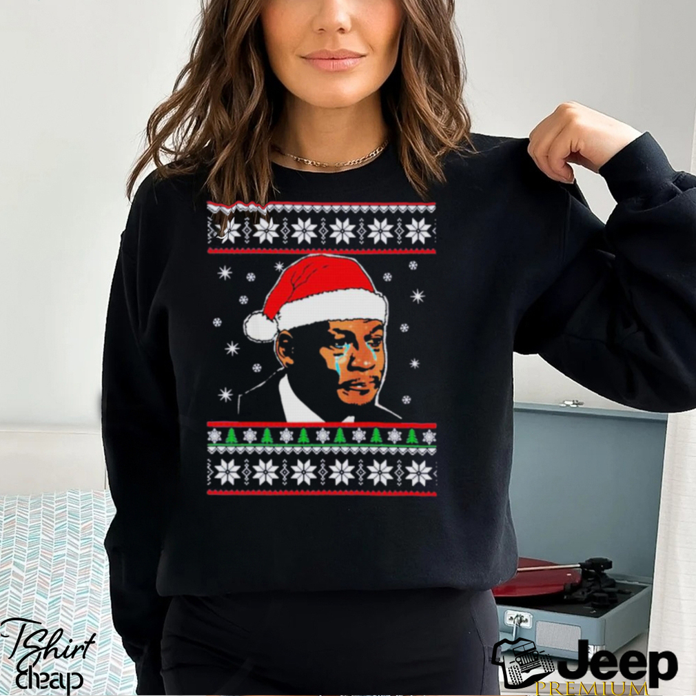 Crying jordan ugly sweater sale