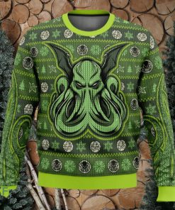 Cthulhu Ugly Christmas Sweater Funny Gift For Men And Women Fans