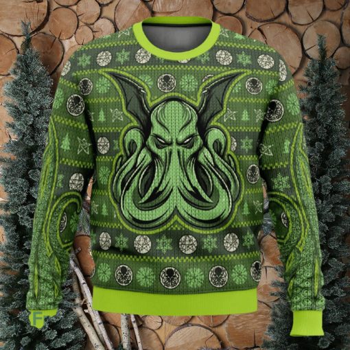 Cthulhu Ugly Christmas Sweater Funny Gift For Men And Women Fans