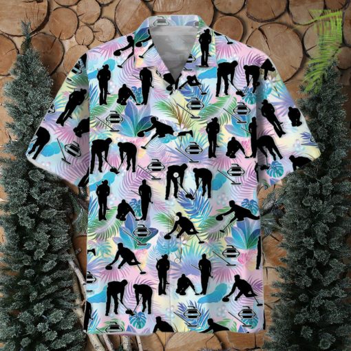 Curling Tropical Hawaiian Shirt