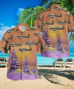 Curtiss P 40 Warhawk Christmas Hawaiian Shirt KTLT0608BG08