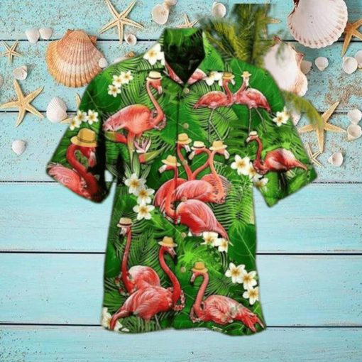 Custom Aloha Fabulous Flamingo Unisex Hawaiian Shirt