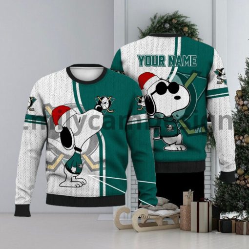 Custom Anaheim Ducks Walking Abbey Road Ugly Christmas Sweater