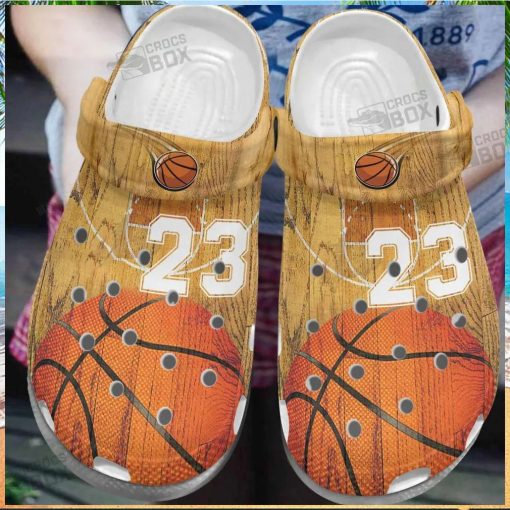 Custom Basketball Court Crocs Kids