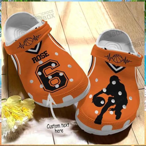 Custom Basketball Legends Orange Crocs