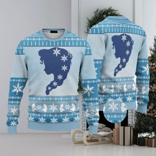 Custom Cosplay Elsa Ugly 3D Sweater AOP Best Gift For Christmas