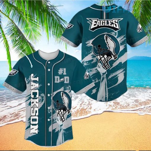 Custom Eagles Baseball Jersey Football Helmet Philadelphia Eagles Gift