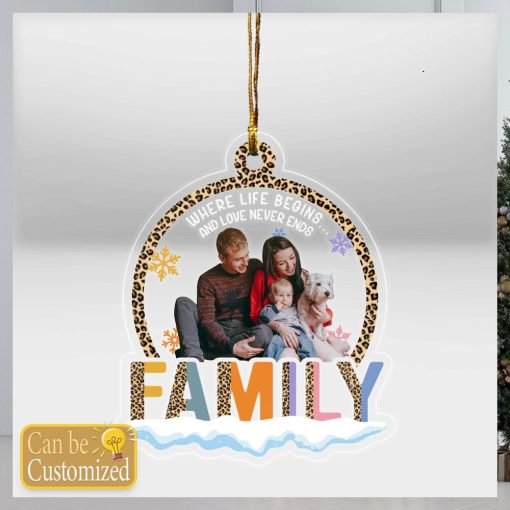 Custom Family Photo Ornament 2023