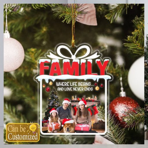 Custom Family Photo Ornament