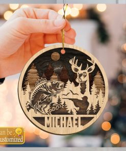 Custom Hunting Fishing Ornament