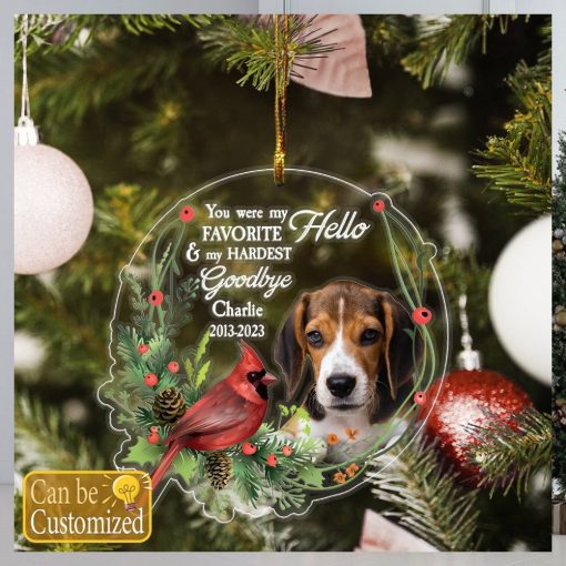 Custom Memories Pet Photo Ornament