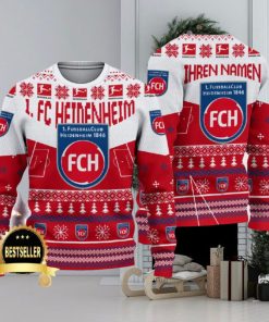 Custom Name 1 FC Heidenheim Ugly Christmas Sweater New Logo Gift For Men And Women Fans