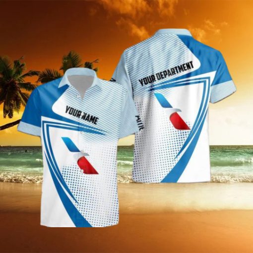 Custom Name 3D All Over Printed american airlines Hawaiian Shirt New Trend Summer Vacation Gift