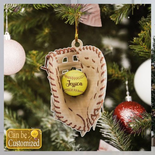 Custom Name Baseball Ornament