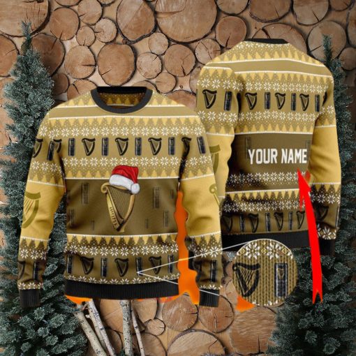 Custom Name Guinness Ugly Christmas Sweater