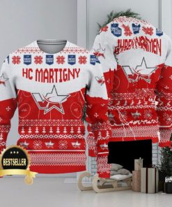 Custom Name HC Martigny Ugly Christmas Sweater New Logo Gift For Men And Women Fans