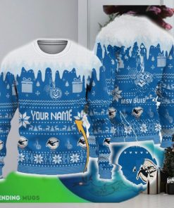 Custom Name MSV Duisburg Knitted Christmas Sweater Gift For Men And Women
