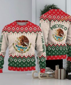 Custom Name Mexican Ugly Christmas Sweater