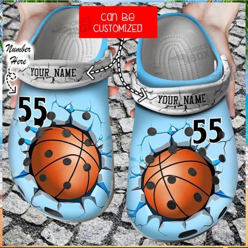 Custom Name Number Basketball Crocs