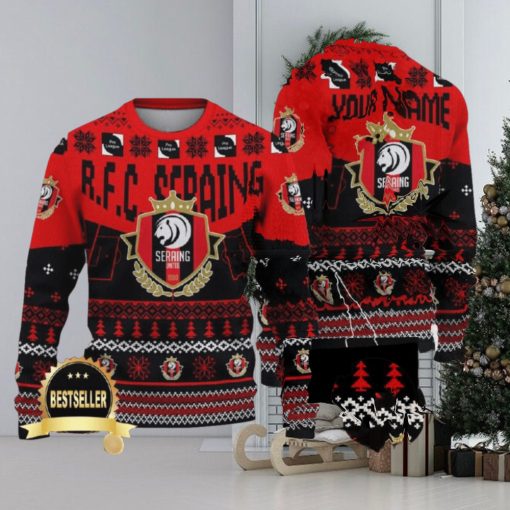 Custom Name RFC Seraing Ugly Christmas Sweater New Logo Gift For Men And Women Fans