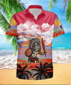 Custom Name San Diego State Aztecs Mens Basketball Sunset Pattern Hawaiian Shirt