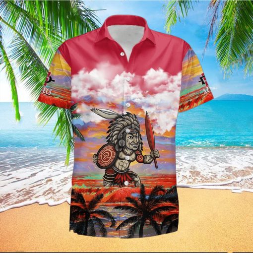 Custom Name San Diego State Aztecs Mens Basketball Sunset Pattern Hawaiian Shirt