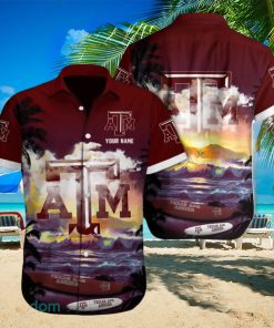 Custom Name Texas AM Aggies NCAA2 Traditional Logo All Over Print Hawaiian Shirt For Summer
