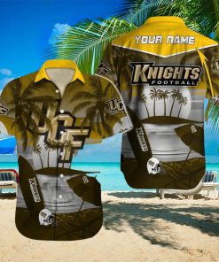 Custom Name UCF Knights NCAA Unique Logo All Over Print Hawaiian Shirt Gift For Fans