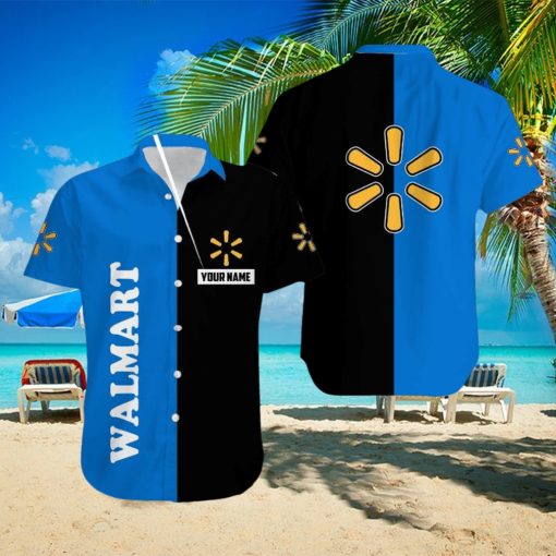 Custom Name WALMART Brand Surfboard 3D Hawaiian Shirt For Summer