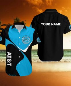Custom Name at&t Brands Hawaiian Shirt Contemporary Logo AOP Hawaiian Shirt For Men And Women