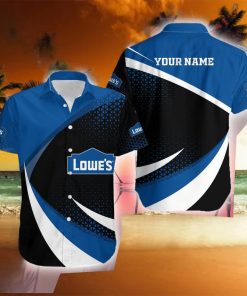 Custom Name lowe’s Logo Stylish 3D Hawaiian Shirt Gift For Men Women