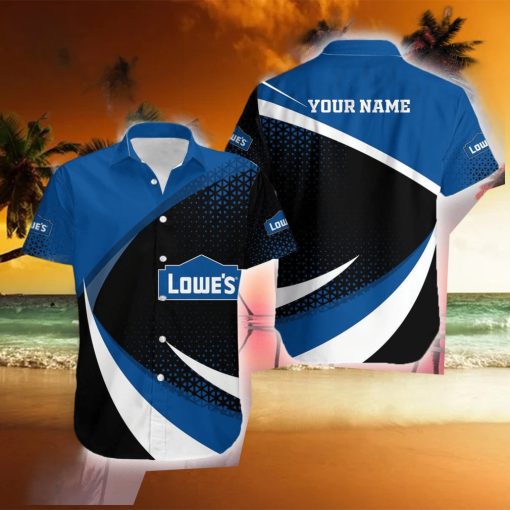 Custom Name lowe’s Logo Stylish 3D Hawaiian Shirt Gift For Men Women