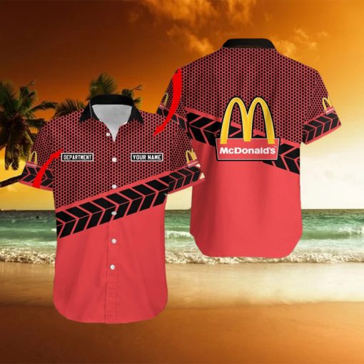 Custom Name mcdonald’s Brand New Seashell Style Hawaiian Shirt Gift