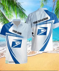 Custom Name usps Style 6 Logo Trademark 3D Hawaiian Shirt For Men And Women Gift