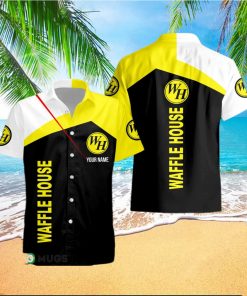 Custom Name waffle house Style 7 Logo Trademark 3D Hawaiian Shirt For Men And Women Gift