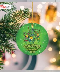 Custom Ninja Turtles Christmas Ornament – Personalized Turtle Decor