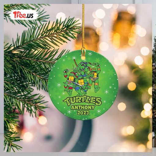 Custom Ninja Turtles Christmas Ornament – Personalized Turtle Decor