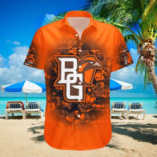 Custom Number And Name Bowling Green Falcons Hawaiian Shirt Camouflage Vintage NCAA Gift For Fans hawaiian shirt