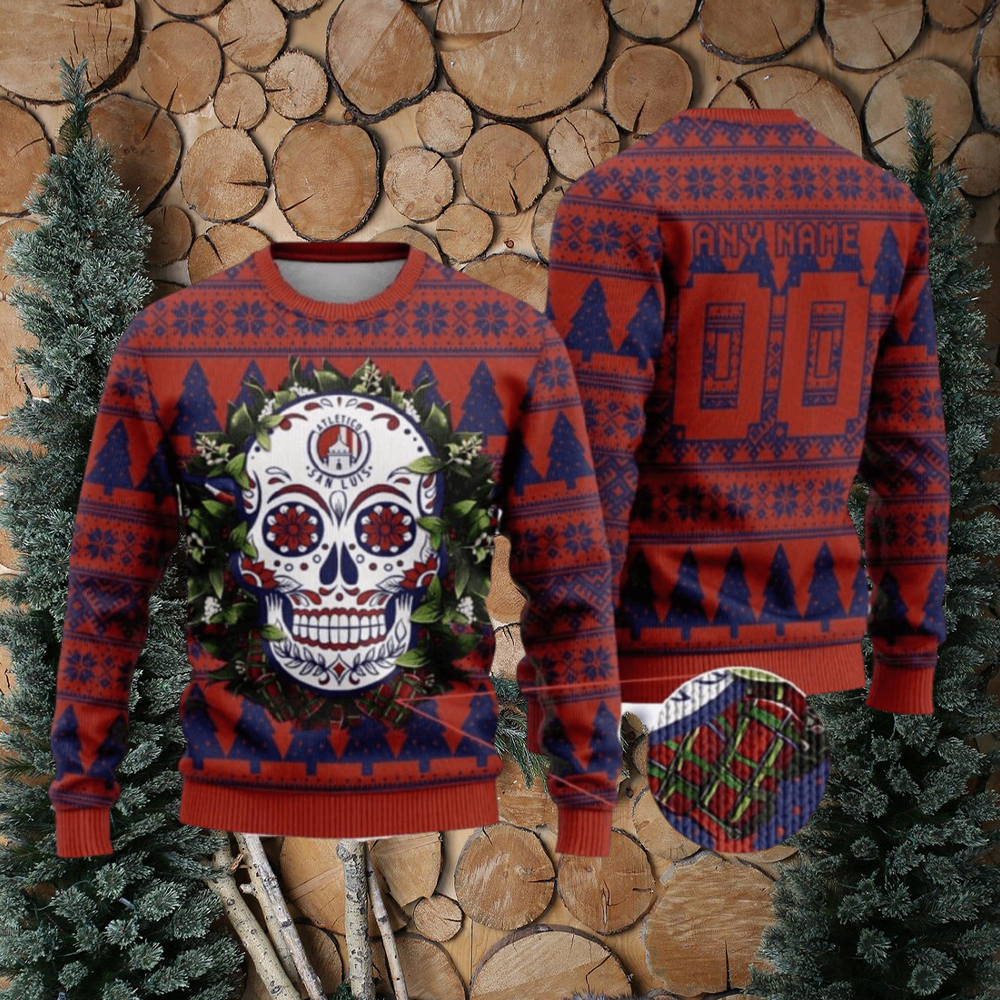 Buffalo Bills Fans Skull Handmade Ugly Christmas Sweater