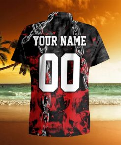 Custom Number And Name Louisiana Tech Bulldogs Gothic Halloween Hawaiian Shirt For Men And Women Gift Beach