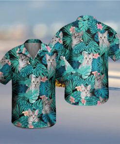 Custom Photo Cat Tropical Hawaiian Shirt