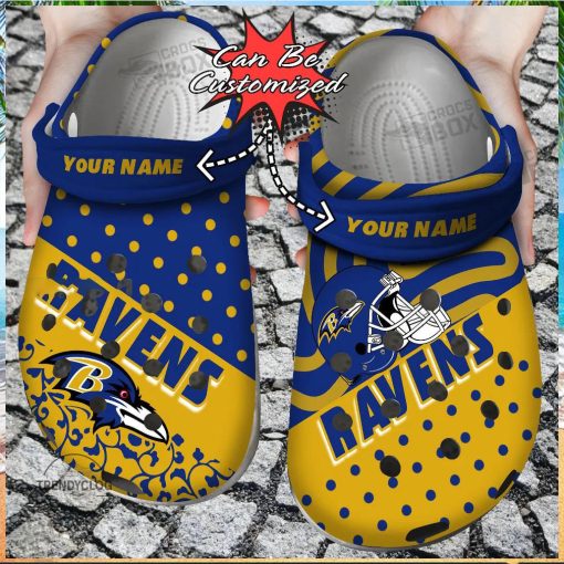 Custom Ravens Pride Crocs Clogs