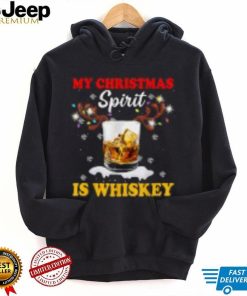 Custom Wine Santa My Christmas Spirit Is Whiskey T Shirt Classic